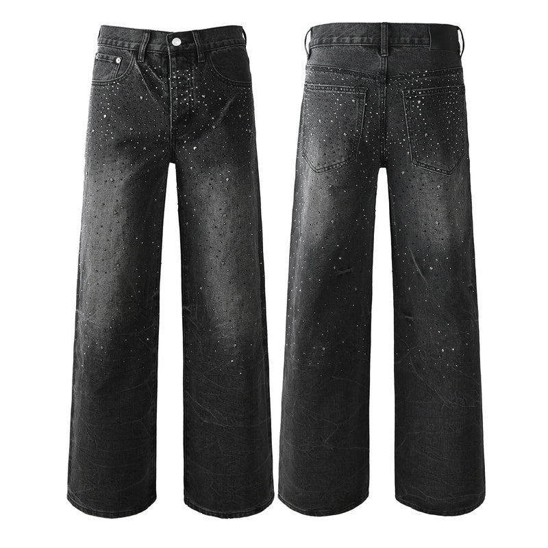 Purple Brand Crystal Diamond Jeans #105